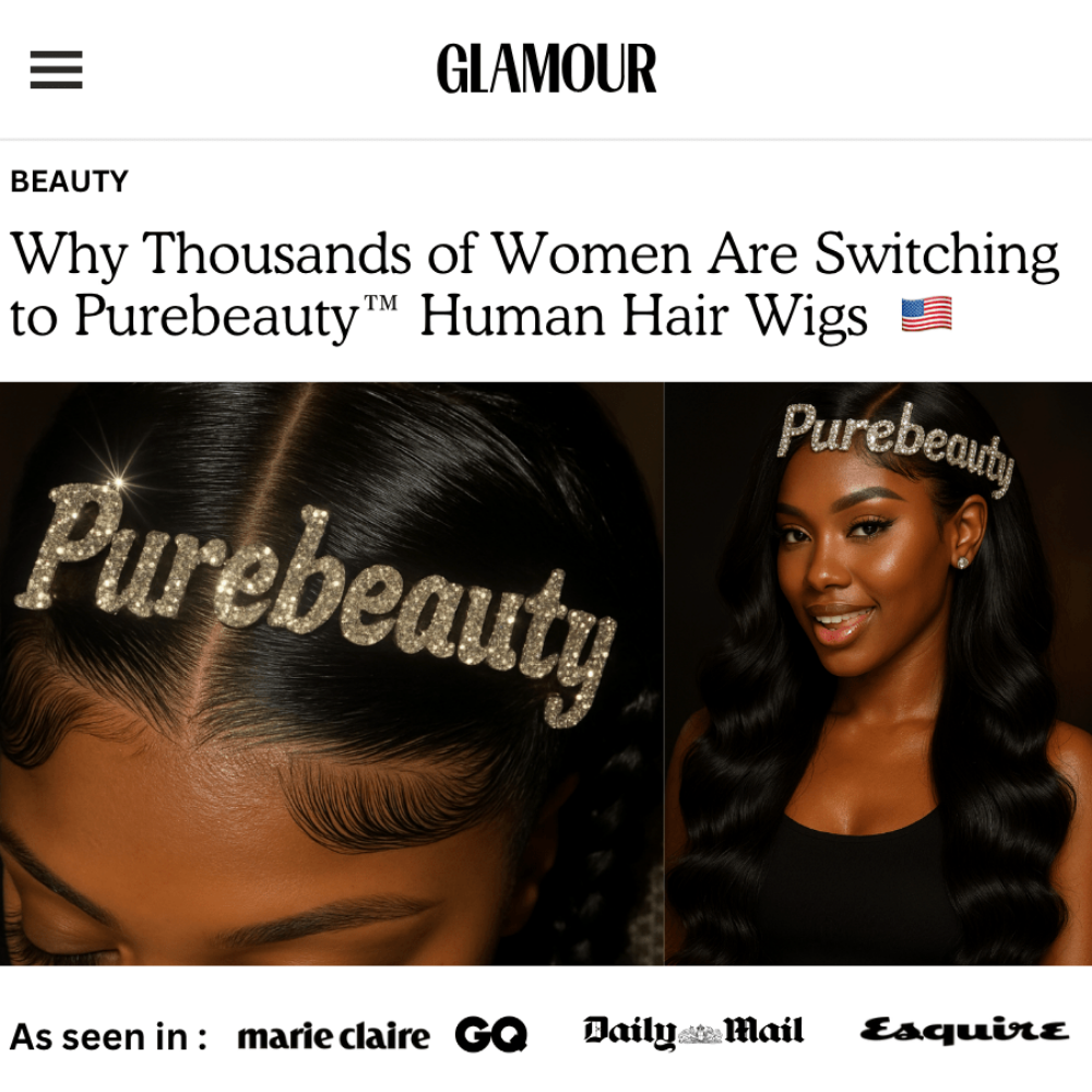 Purebeauty™ Body Wave Lace Front Wig – 100% Human Hair (Price varies by length & density) - PureBeauty